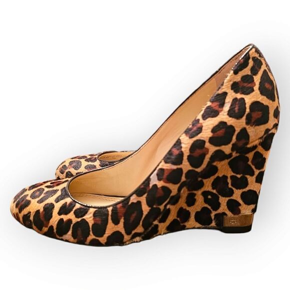 Tory Burch Leopard Astoria Wedge Heels (Size 7M) - Picture 13 of 15